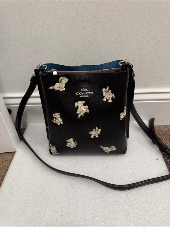 Coach Handbags - Coach Mollie Bucket 22 with Happy Dog Print crossbody bag purse with hangtag